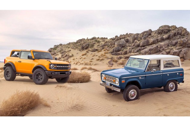 2021 Ford Bronco And 1966 Ford Bronco