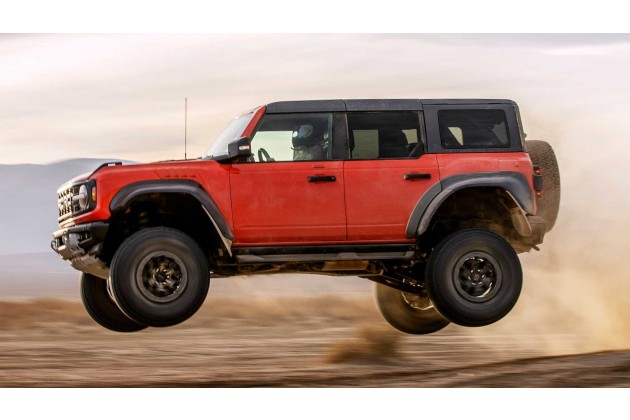 2022 Ford Bronco Raptor Jumping