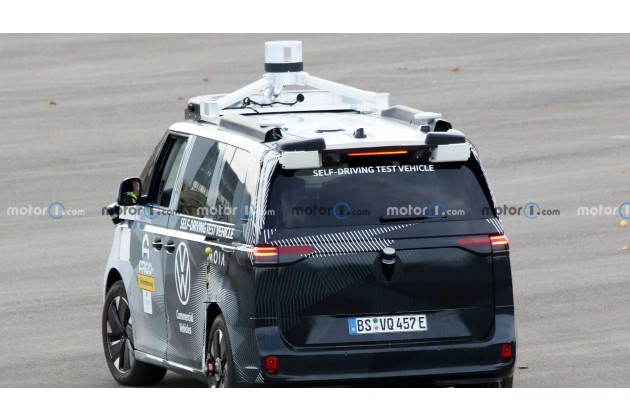 VW Id.buzz Rear View Spy Photo