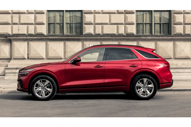 Genesis GV70 Sport 2021 in Mauna Red