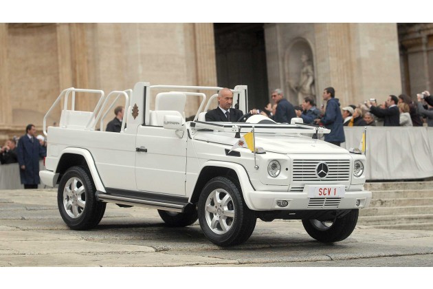 40 Jahre Papamobil auf Basis Mercedes G Klasse