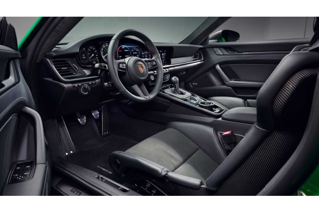 2023 Porsche 911 Carrera T in Python Green Interior