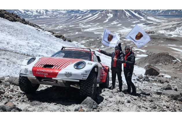 Porsche 911 Prototypes Climb Volcano