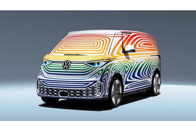 VW ID. Buzz Getarnte Seriennahe Studie
