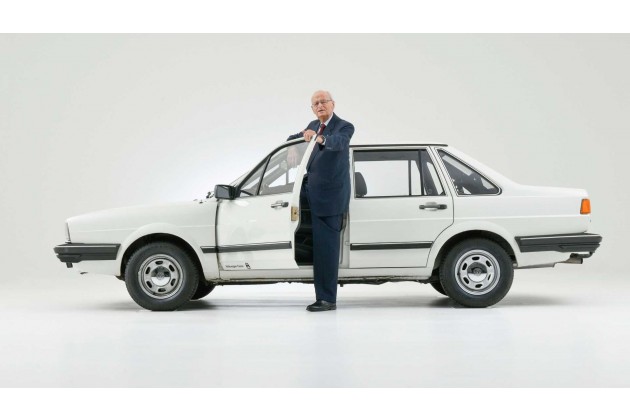 Carl H Hahn am Fruhen VW Santana fur China