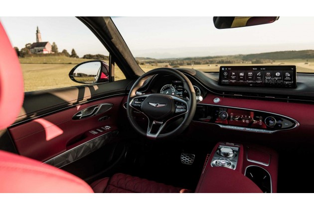 Genesis GV70 Sport 2021 in Mauna Red