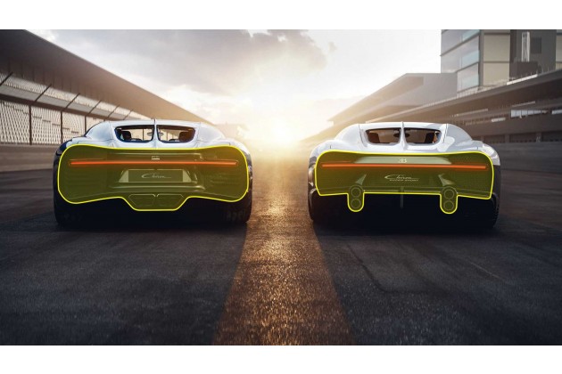 Bugatti Chiron Super Sport und Bugatti Chiron im Vergleich