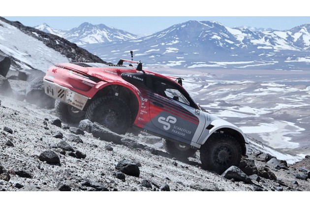 Porsche 911 Prototypes Climb Volcano