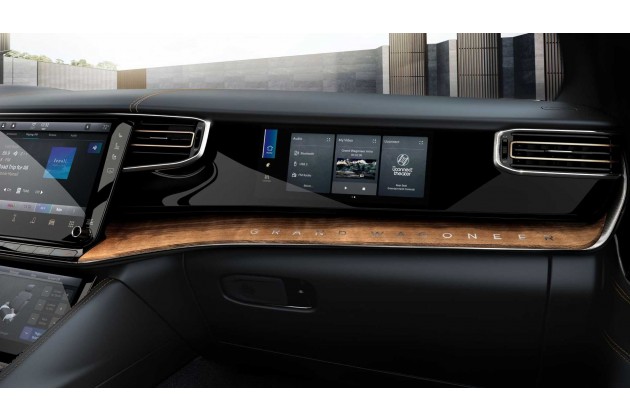 2022 Jeep Grand Wagoneer Interior Passenger Infotainment Screen