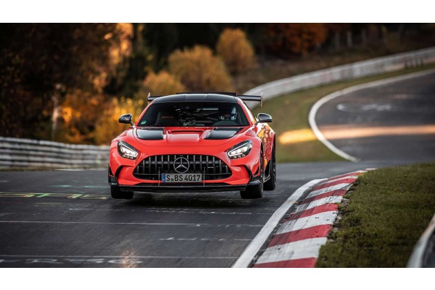 Mercedes AMG GT Black Series Catches Air During Nürburgring Record Run