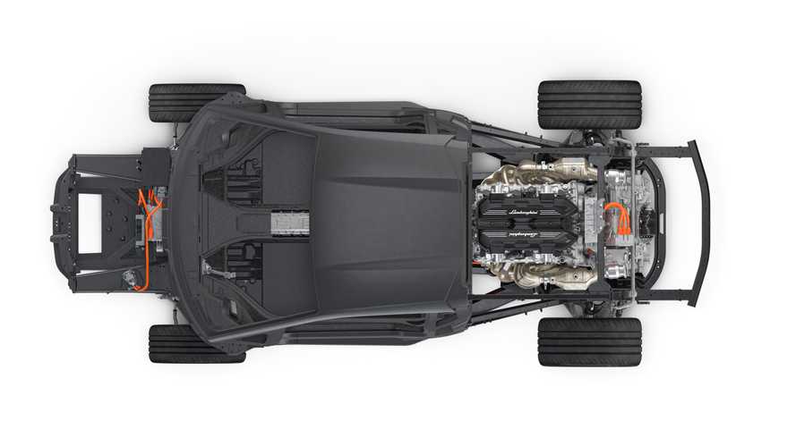 Das Chassis des neuen Lamborghini V12 Hybrid