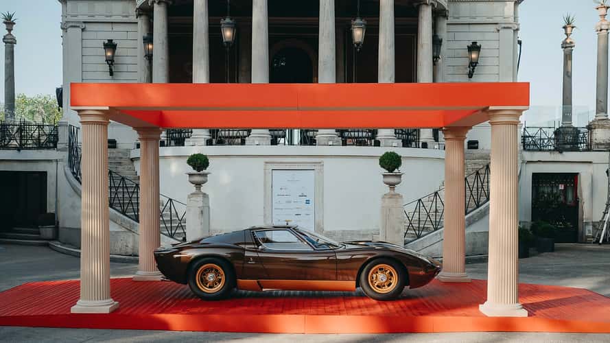 Lamborghini Miura SV (1972) auf dem Anantara Concorso Roma