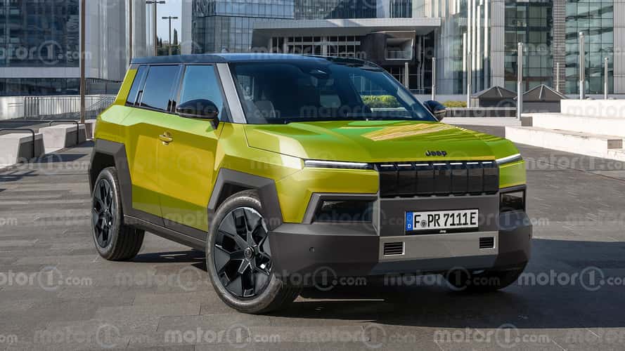 Jeep Renegade (2027) im Rendering von Motor1.com