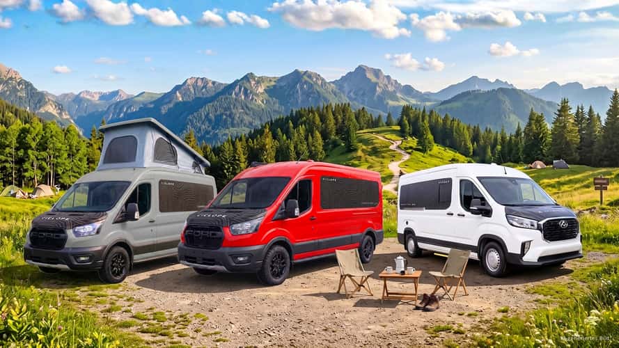 Ciclope Mencia 420 und 420e (2026) auf Ford Transit