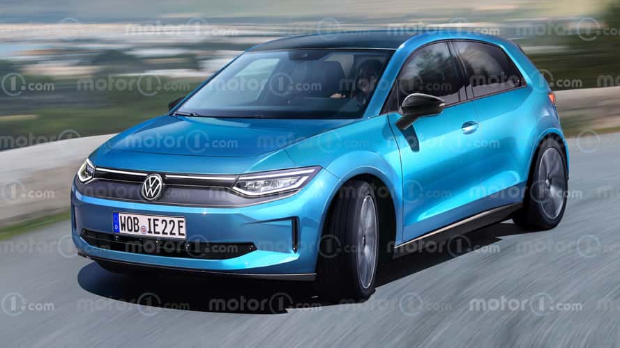 Volkswagen ID.2, das Rendering von Motor1