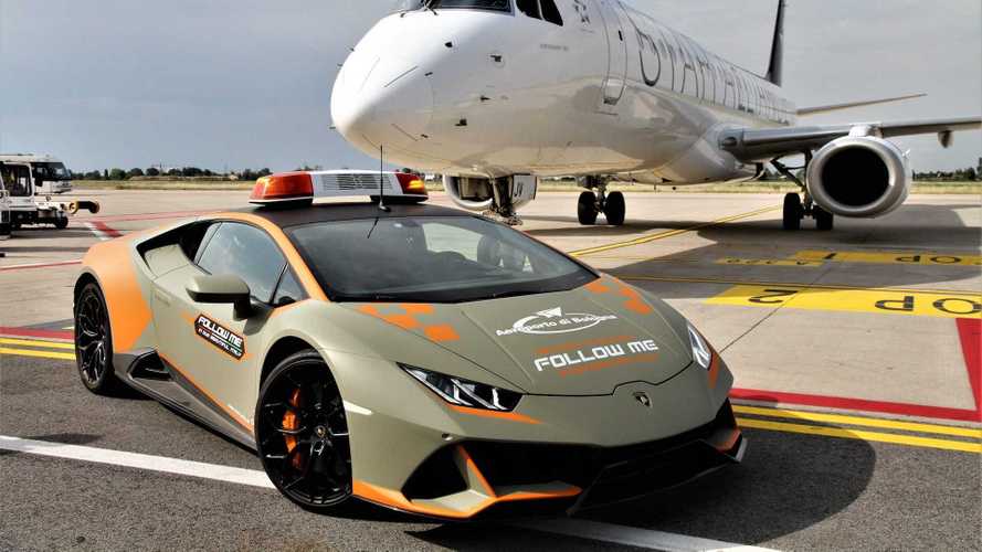 Lamborghini Huracán Evo als Follow-Me-Car